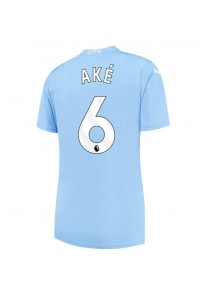 Fotbalové Dres Manchester City Nathan Ake #6 Dámské Domácí Oblečení 2023-24 Krátký Rukáv